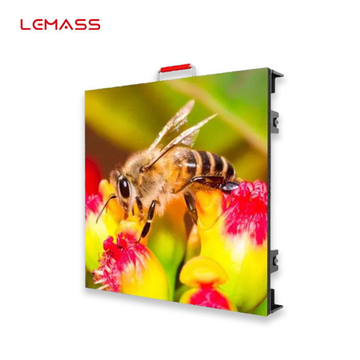 P4.8 আউটডোর ভাড়া LED ডিসপ্লে স্ক্রীন এন্টি ইন্টারফারেন্স ডাবল আর্ক লক স্ট্রাকচার